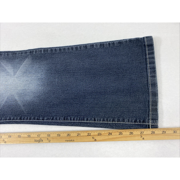 Maurices Jeans Women Size 12‎ Short Dark Wash Denim Embroidered Pockets Straight - Picture 12 of 14